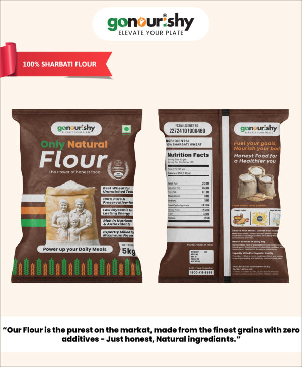 Sharbati Wheat Flour_Front Back